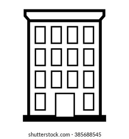 Flat house icon. Home vector image to be used in web applications, mobile applications and print media.