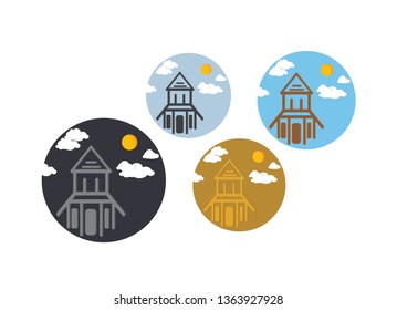 flat house icon house symbol