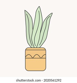 flat house plant pot vector. decoration. indoor plant. potted plant. flower vector. plant ilustration. leaf icon. plants symbol. white background. decorative