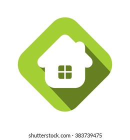 Flat house vector icon.