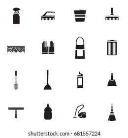 Flat Housework Icons Set