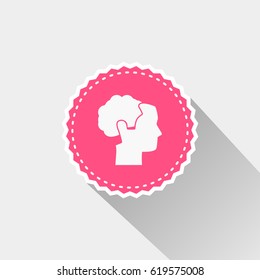 flat human brain icon