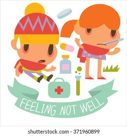 Flat human disease kids. 
