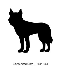 Flat husky pet illustration. 