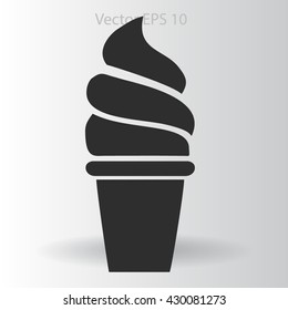 Flat ice-cream icon.