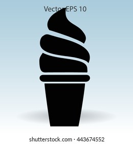 Flat ice-cream icon.
