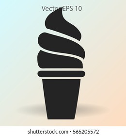 Flat ice-cream icon.