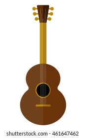 flat icon of acoustic guitar