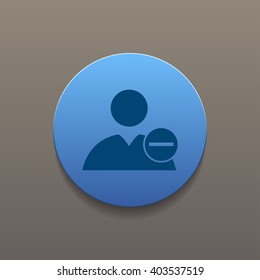 Flat icon of add friend. Vector illustration 