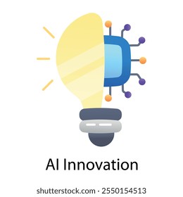 Un icono plano de la innovación aérea 