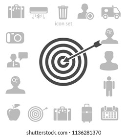 Flat icon of aim vector illustration