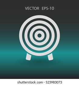 Flat icon of aim vector illustration
