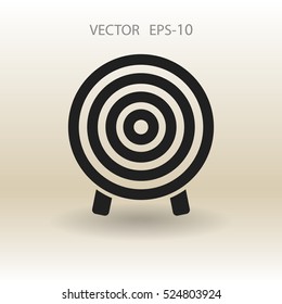 Flat icon of aim vector illustration