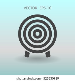 Flat icon of aim vector illustration