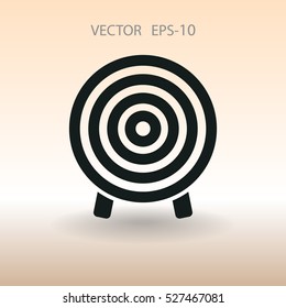 Flat icon of aim vector illustration