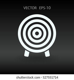 Flat icon of aim vector illustration