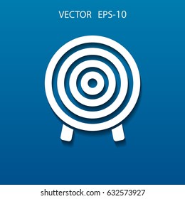 Flat icon of aim vector illustration