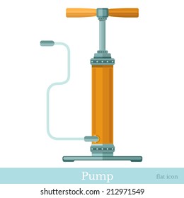 flat icon air pump isolated on white