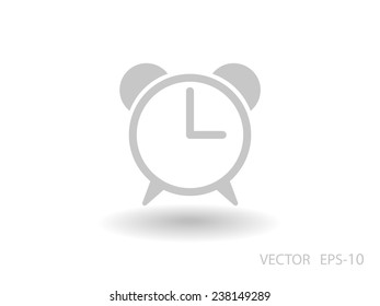 Flaches Symbol des Weckers