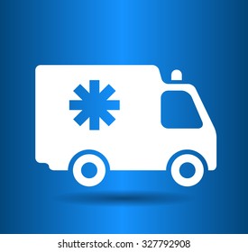 Flat  icon of ambulance