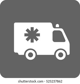 Flat  icon of ambulance