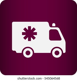 Flat  icon of ambulance