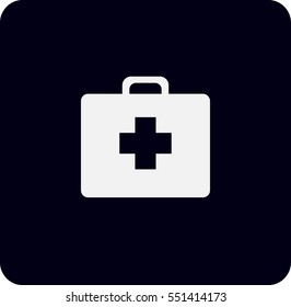 Flat icon of ambulanse