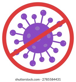 Flat icon of antivirus isolated on white background.