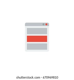 Flat Icon App Element. Vector Illustration Of Flat Icon Social Media Ads Isolated On Clean Background. Can Be Used As Social, Ad And Media Symbols.