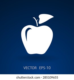 Flat  icon of apple