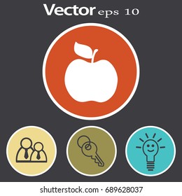 Flat Icon Apple.