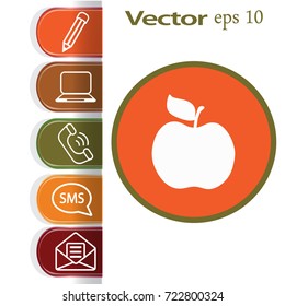 Flat Icon Apple.