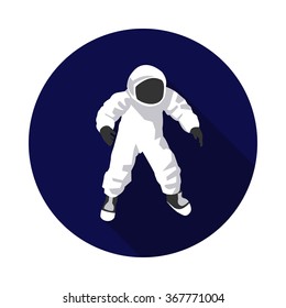 flat icon astronaut in vector format eps10