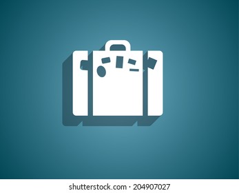 Flat icon of bag