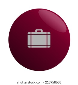 Flat icon of bag
