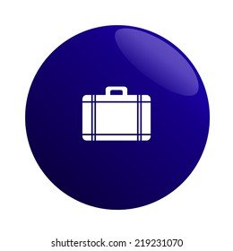 Flat icon of bag