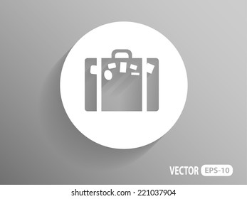 Flat icon of bag