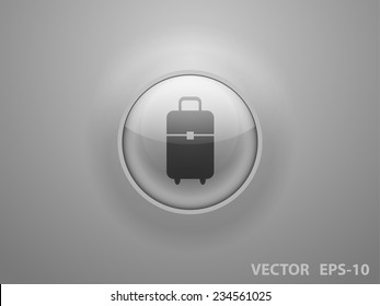 Flat icon of bag