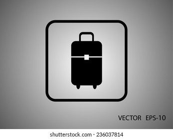 Flat icon of bag