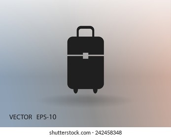 Flat icon of bag