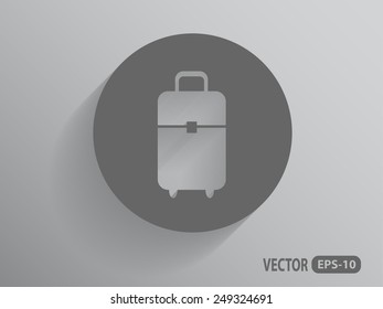 Flat icon of bag