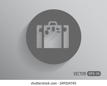 Icono plano de la bolsa