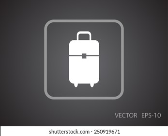 Flat icon of bag