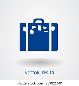 Flat icon of bag