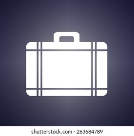 Flat icon of bag