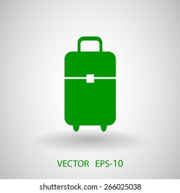 Flat icon of bag