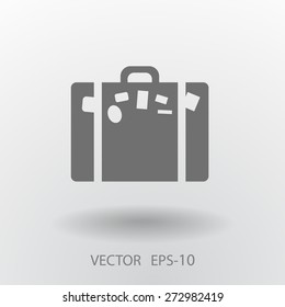 Flat icon of bag