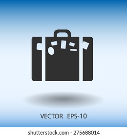 Flat icon of bag