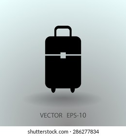 Flat icon of bag