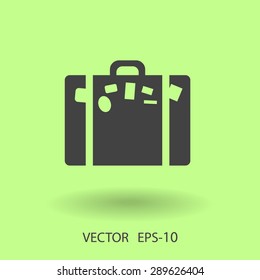 Flat icon of bag